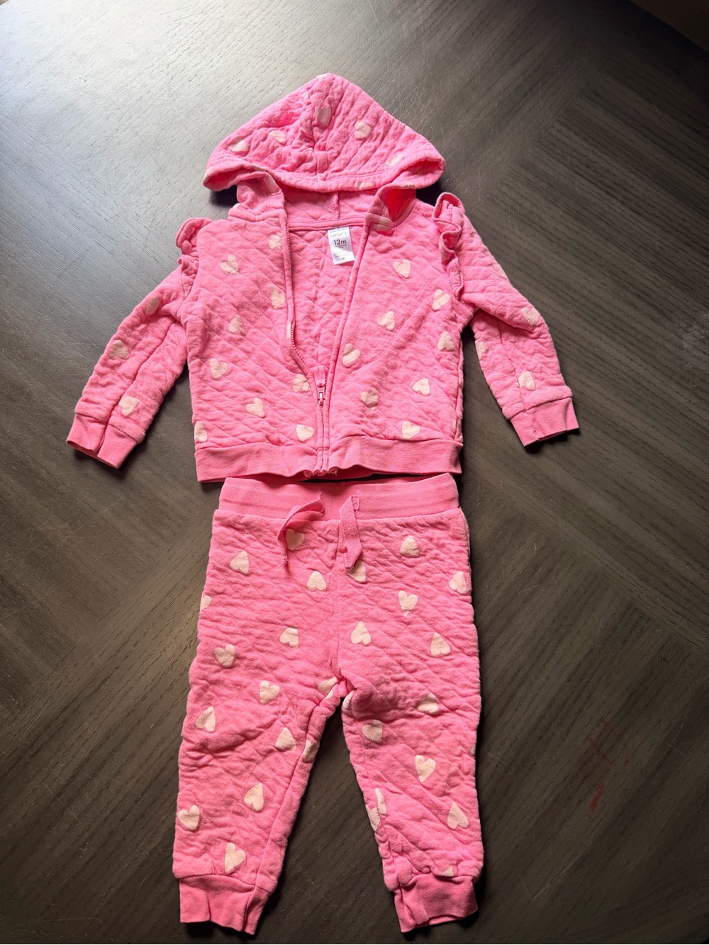 Carter's Pink Quilted Baby Outfit